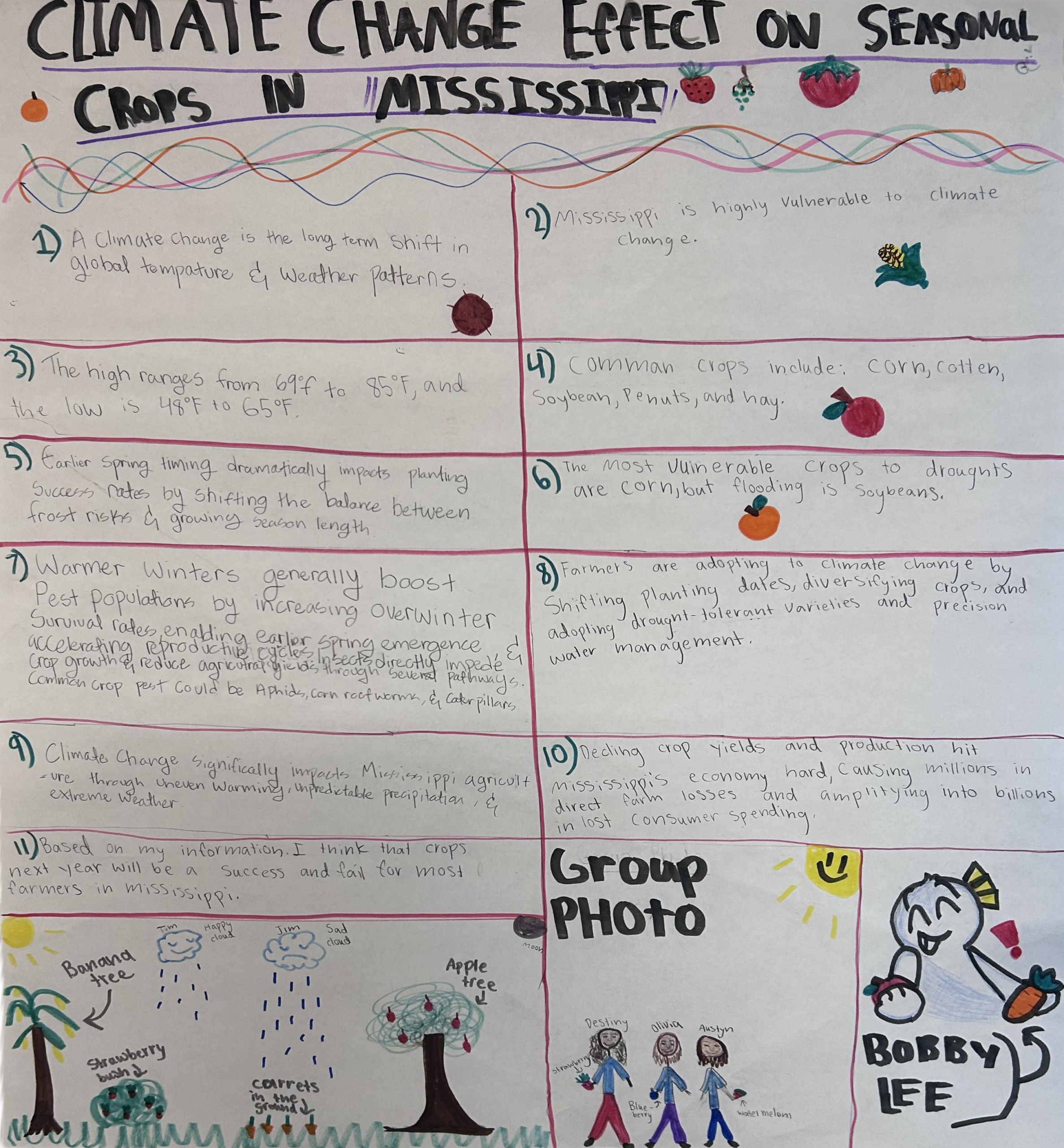 Student-created work from a SEMILLAS learning activity